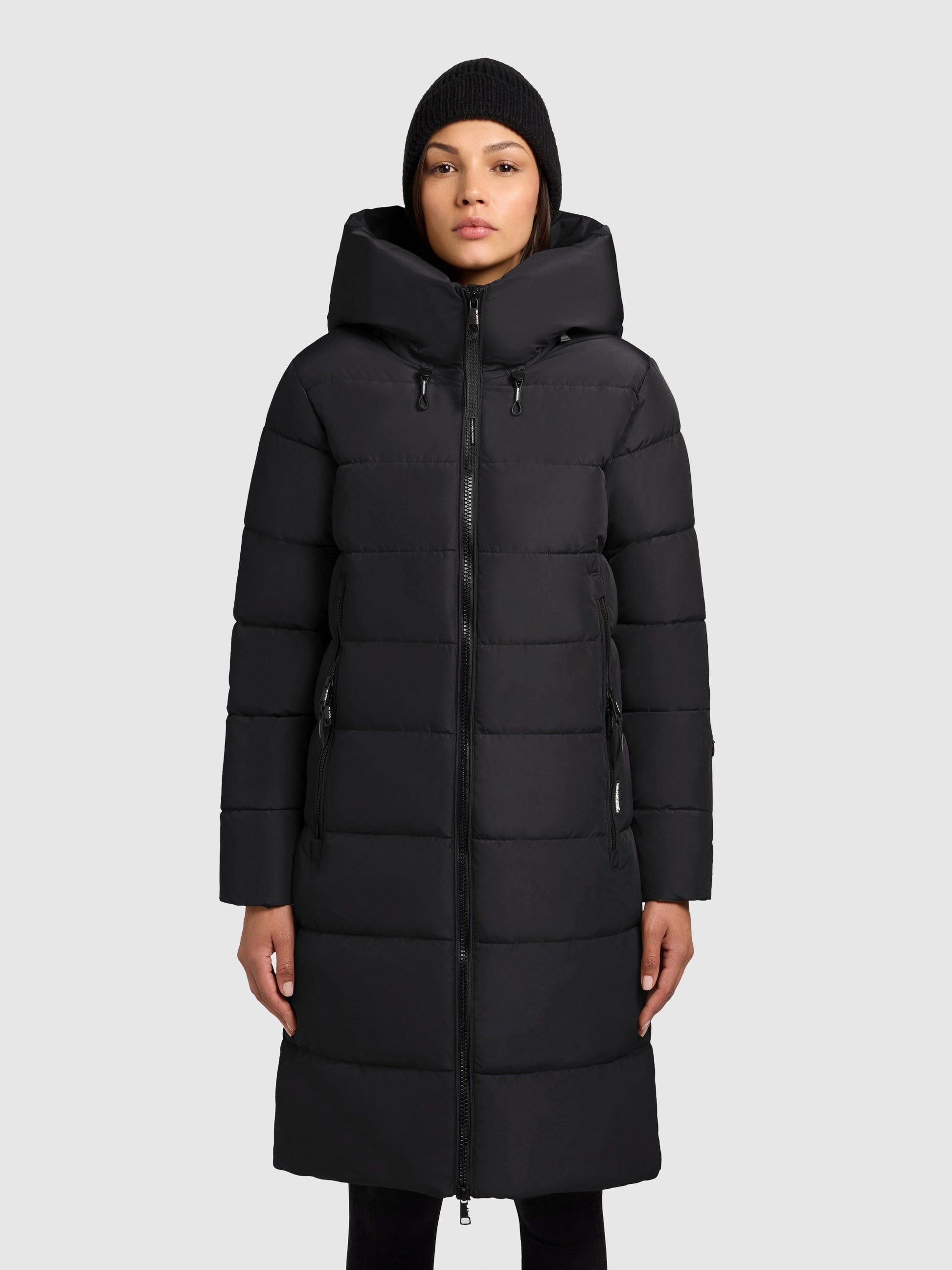 khujo Damen Wintermantel JILIAS5 schwarz