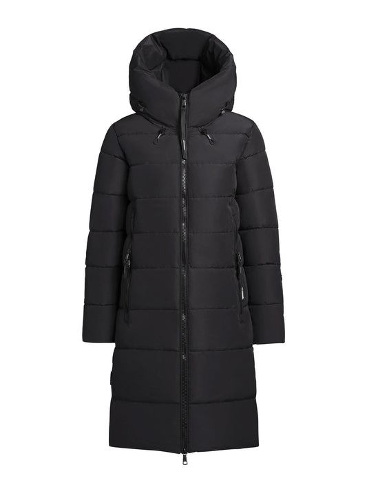 khujo Damen Wintermantel JILIAS5 schwarz