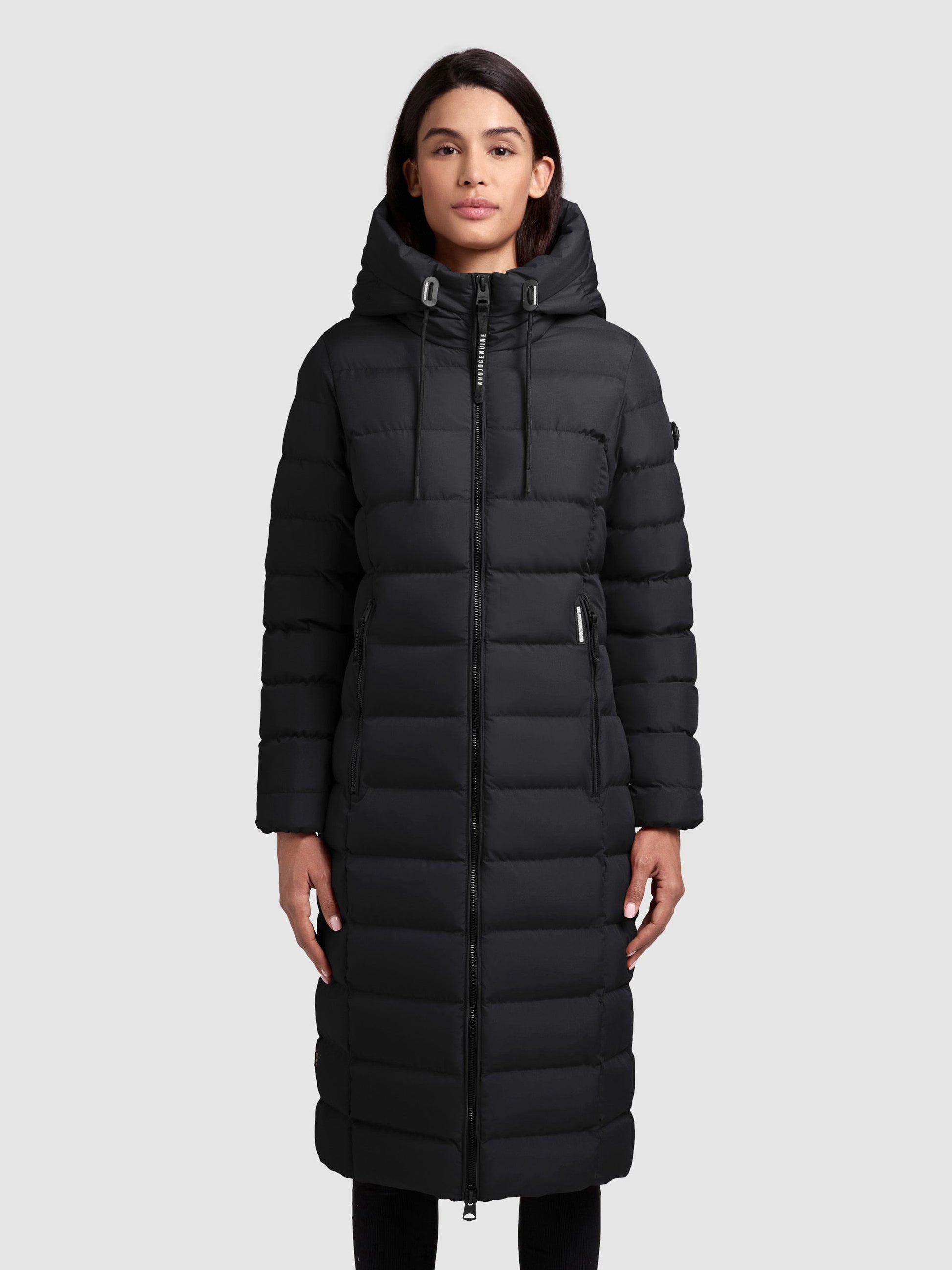 khujo Damen Wintermantel SIMMIE schwarz