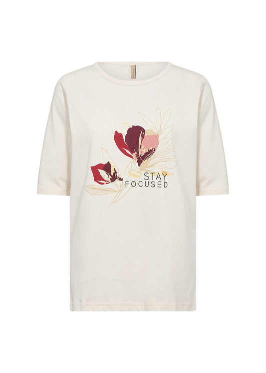 Soya Concept Damen T-Shirt mit Print XXL weiß