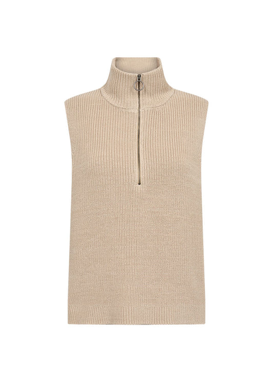 Soya Concept Damen Strickweste XL beige