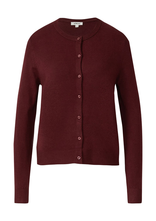 s.Oliver Damen Strickjacke rot