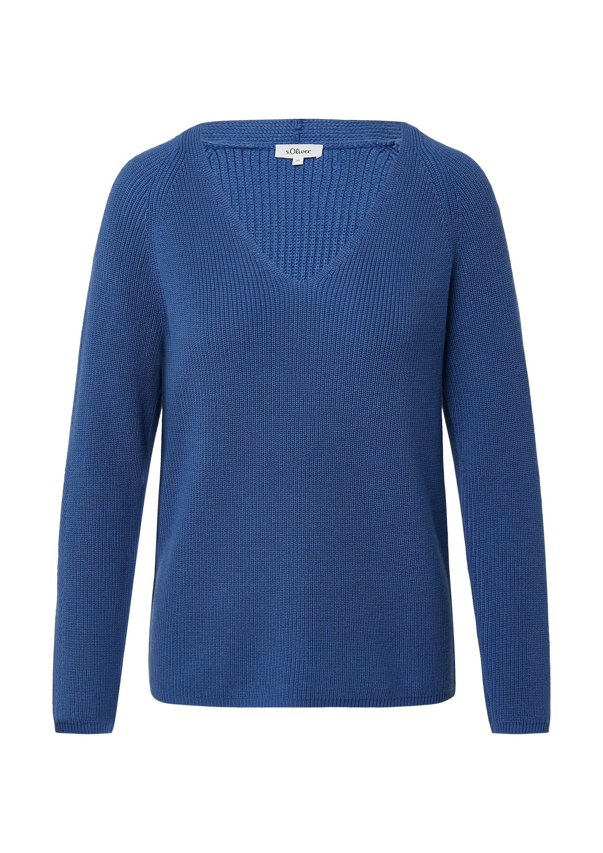 s.Oliver Damen Strickpullover blau