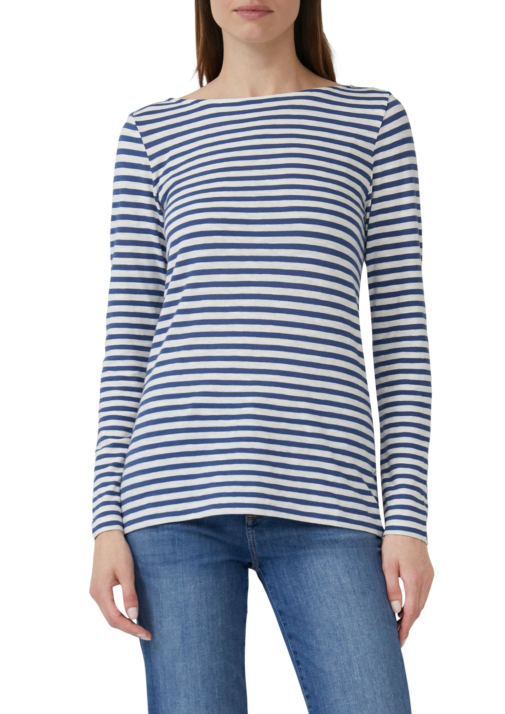 s.Oliver Damen Langarmshirt blau