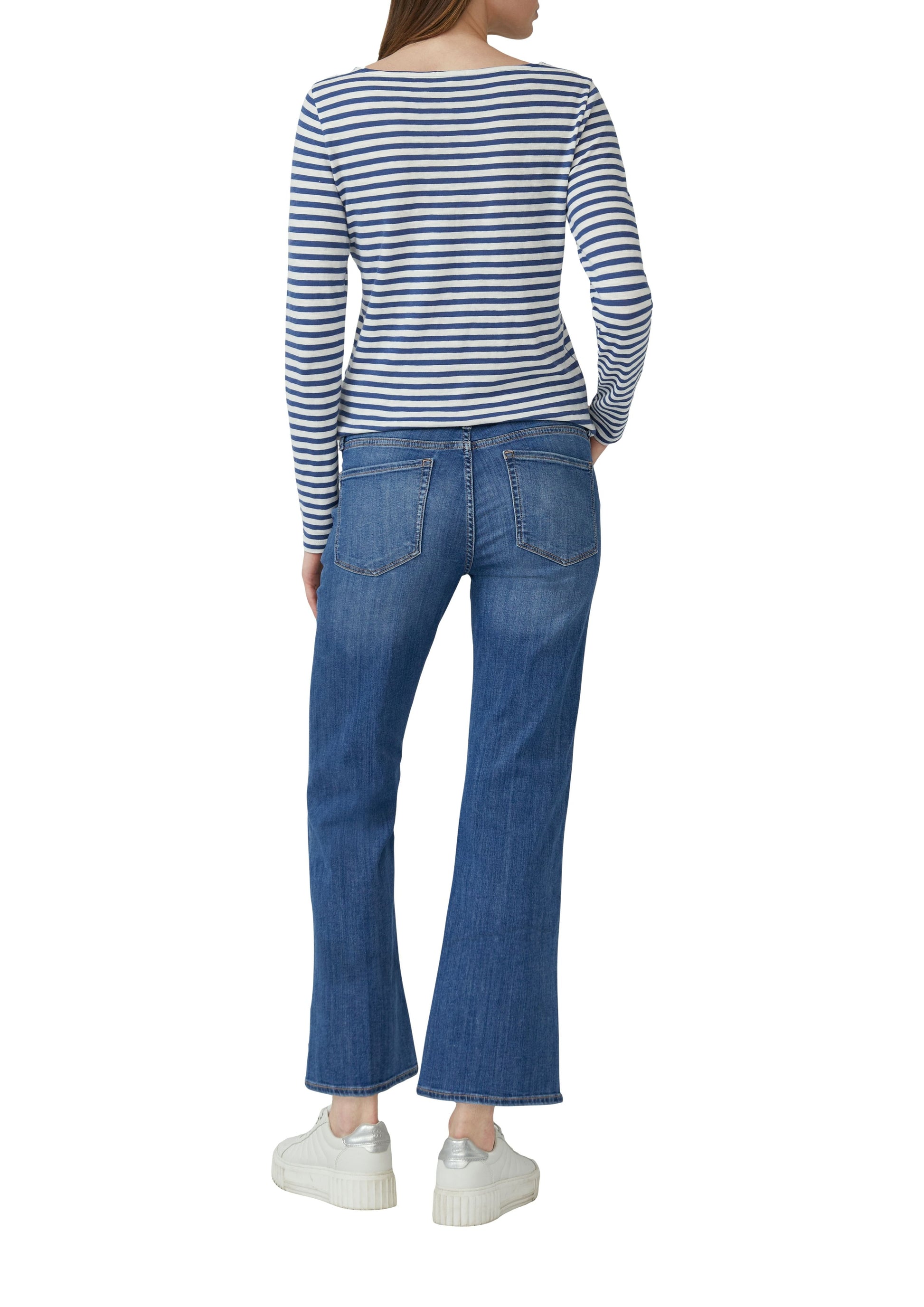 s.Oliver Damen Langarmshirt blau