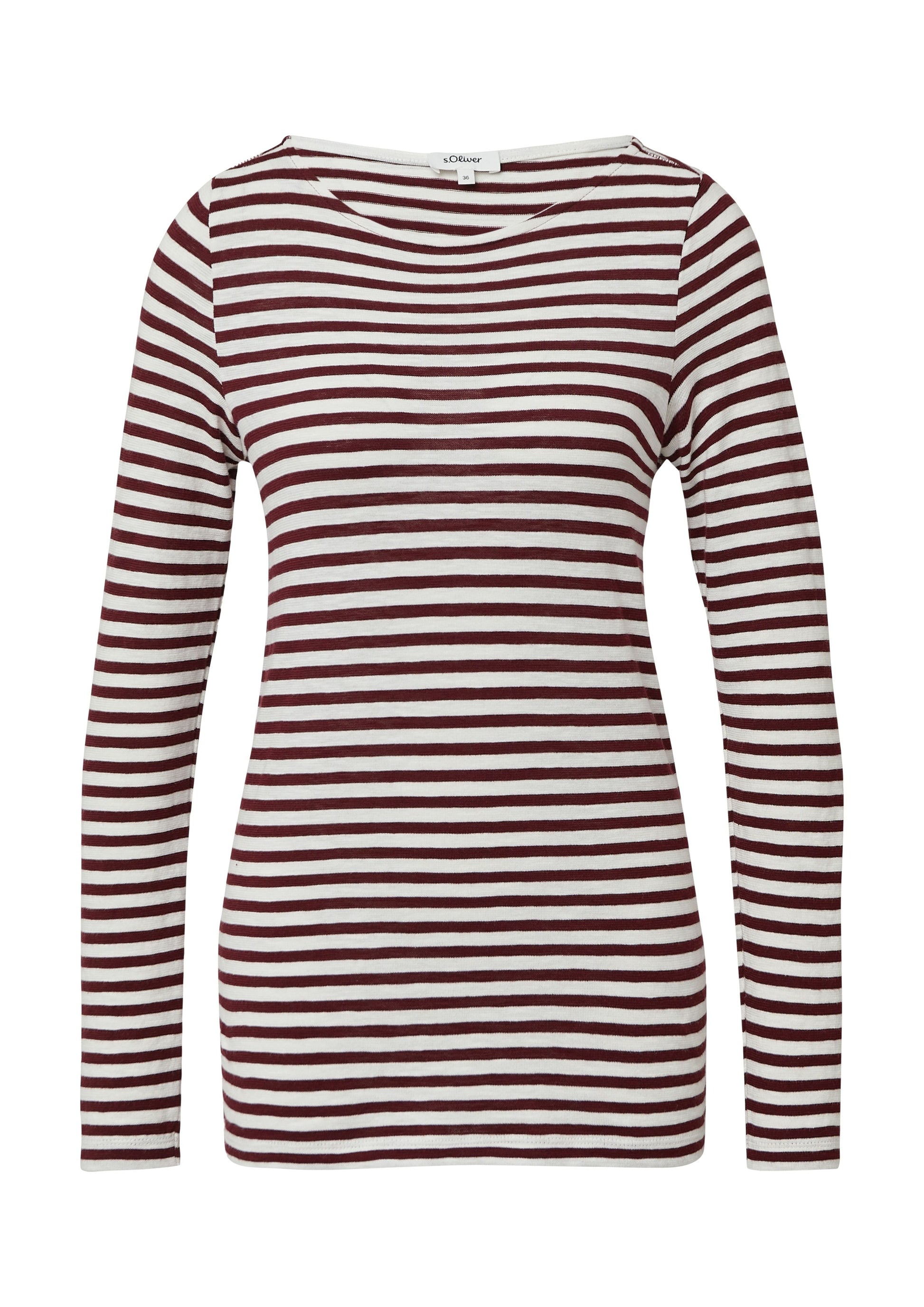 s.Oliver Damen Langarmshirt rot