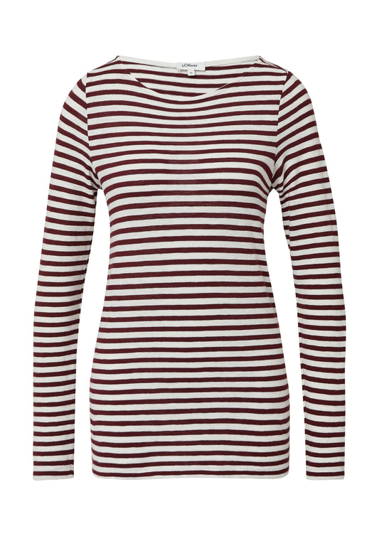 s.Oliver Damen Langarmshirt rot