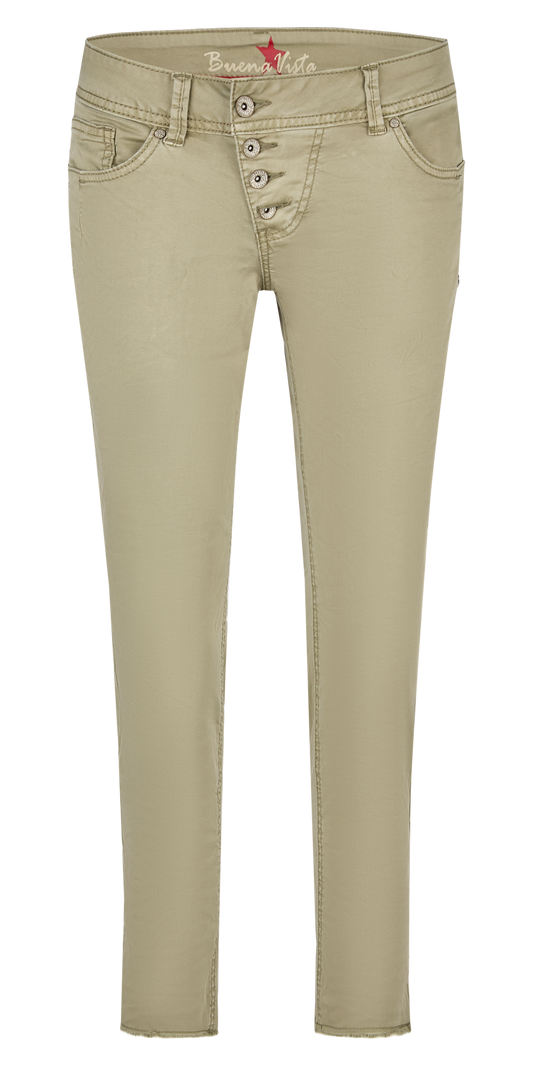 Buena Vista Damen Hose Malibu 7/8 stretch twill grün