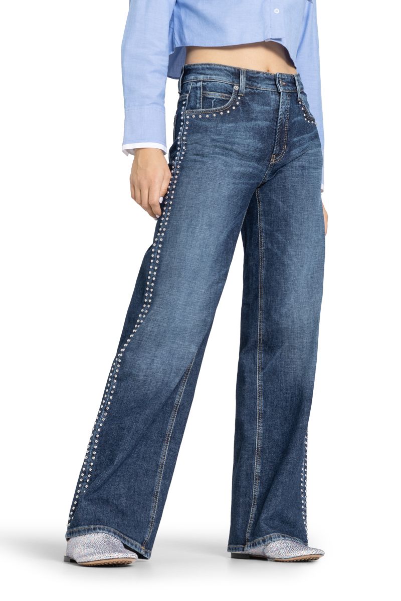 Cambio Damen Jeans blau