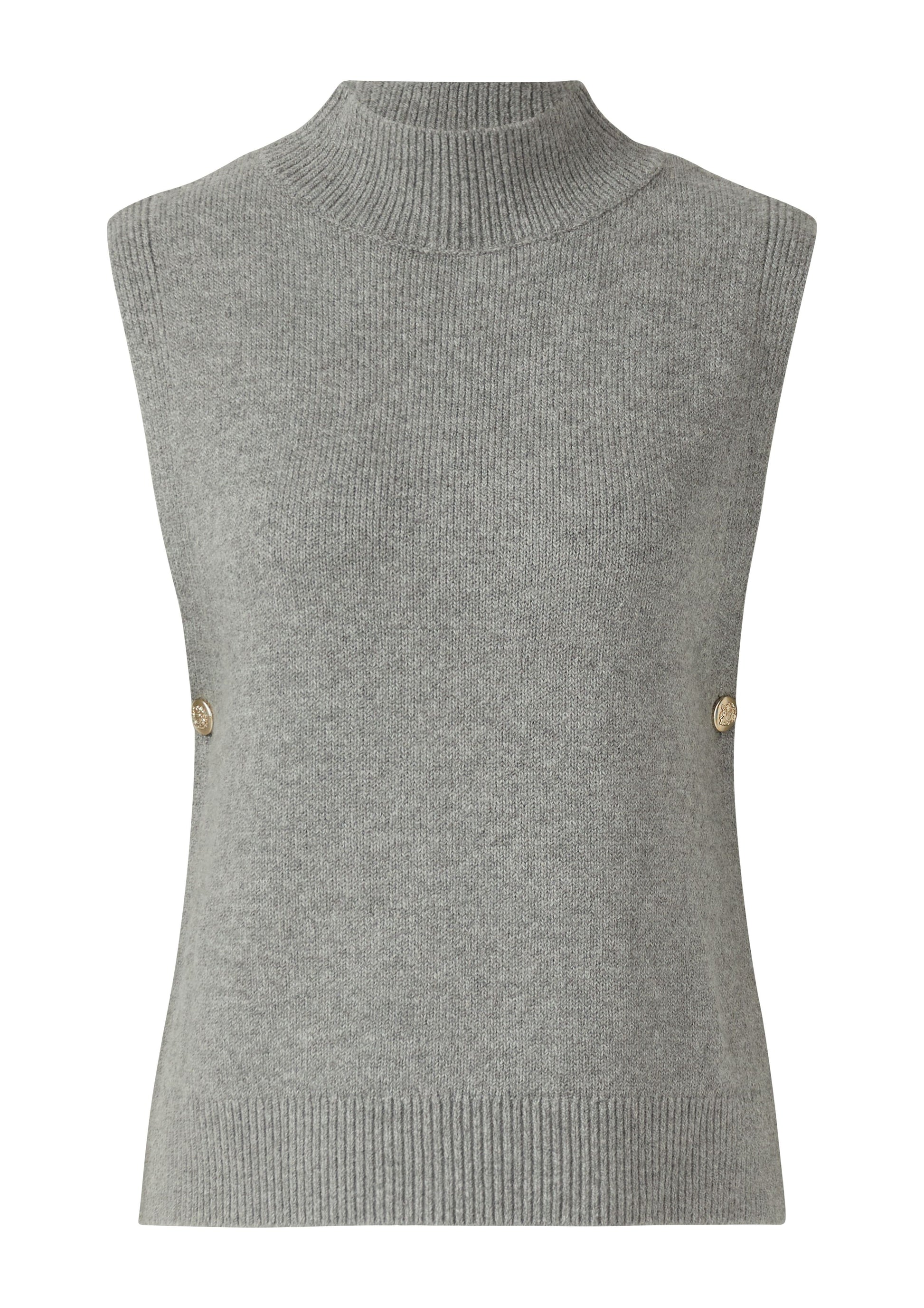 s.Oliver Damen Strickweste grau