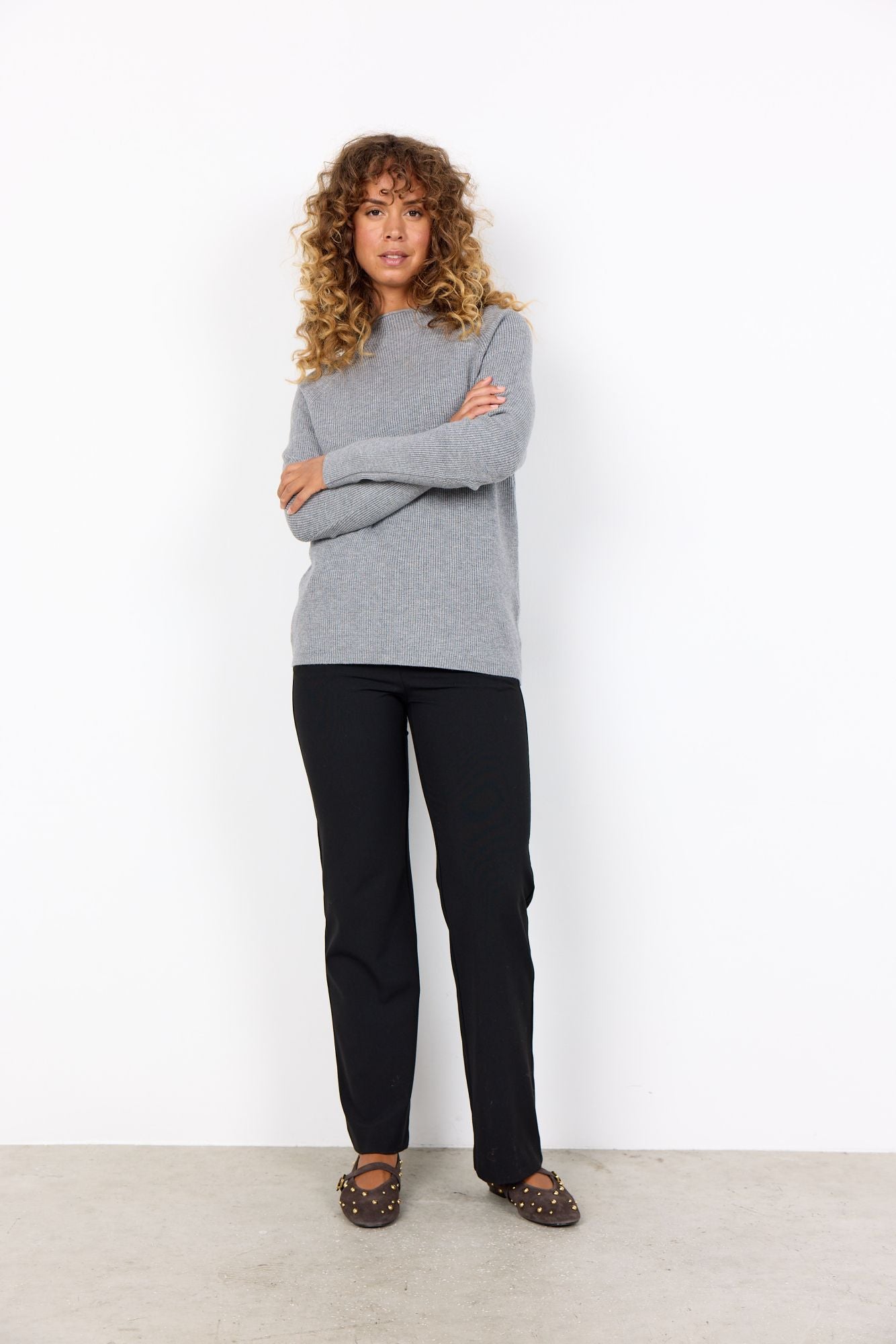 Soyaconcept Damen Pullover grau