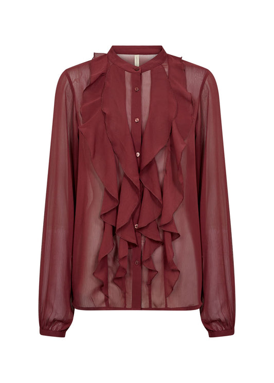 Soyaconcept Damen Bluse XXL rot