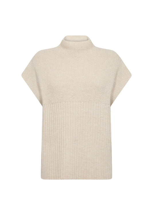 Soyaconcept Damen Strickweste weiß
