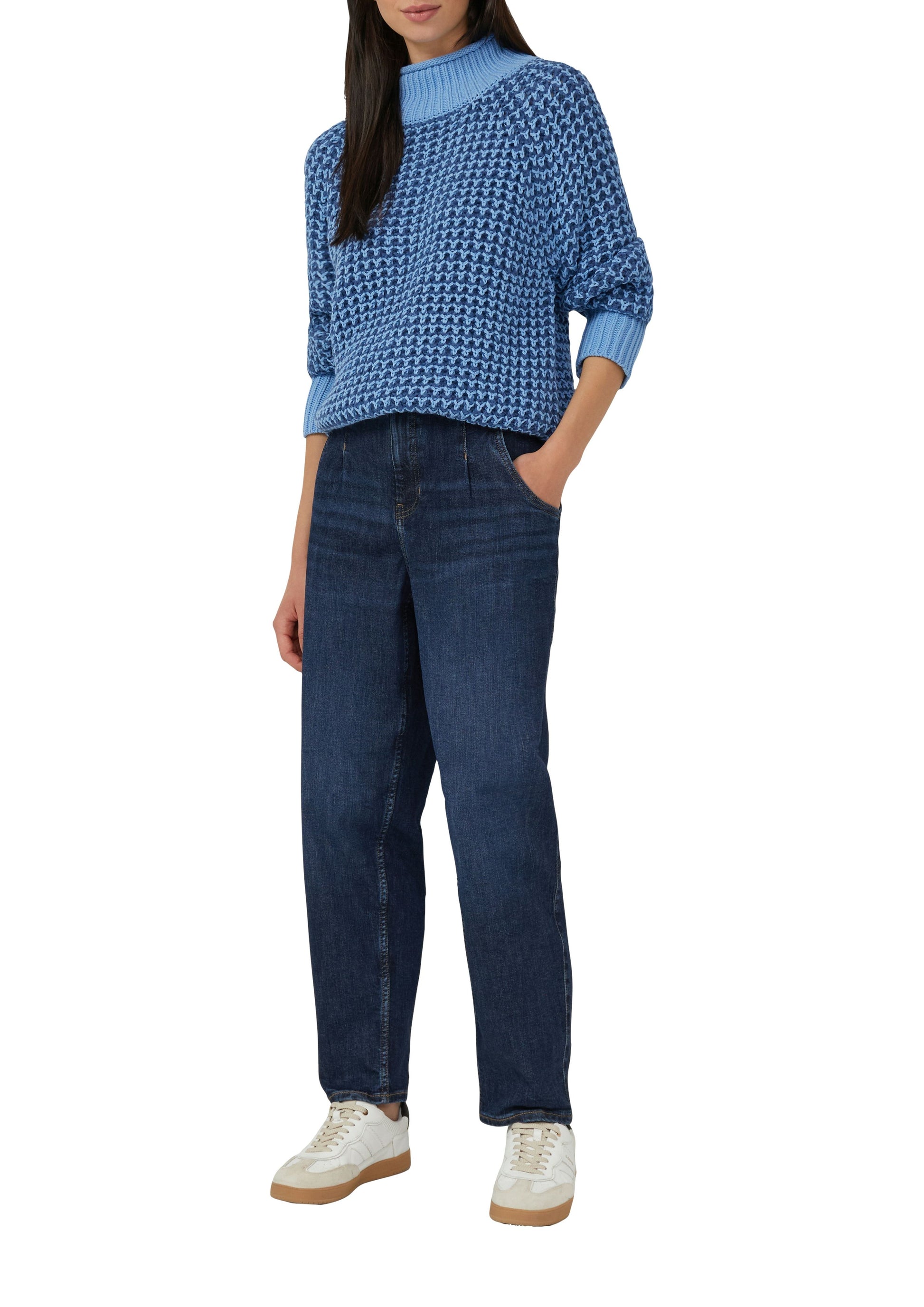 s.Oliver Damen Strickpullover blau