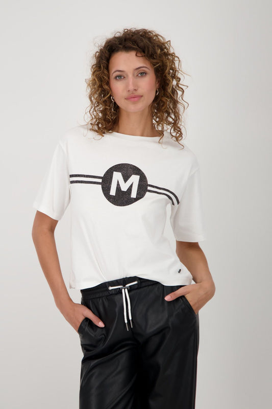 Monari Damen T-Shirt weiß