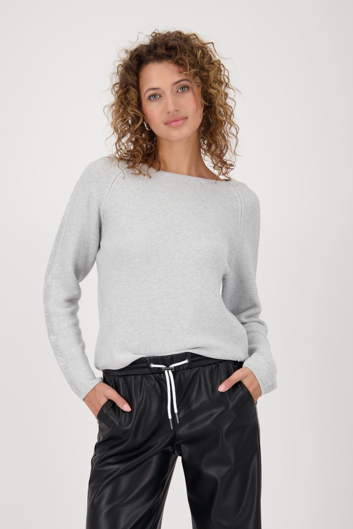 Monari Damen Pullover grau