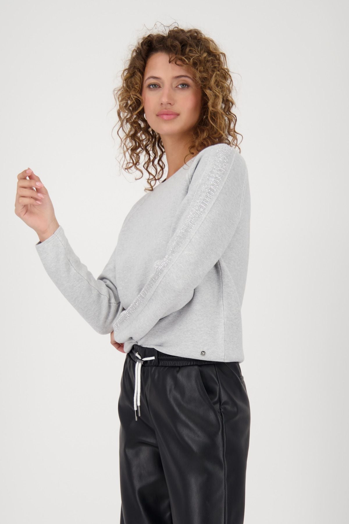 Monari Damen Pullover grau