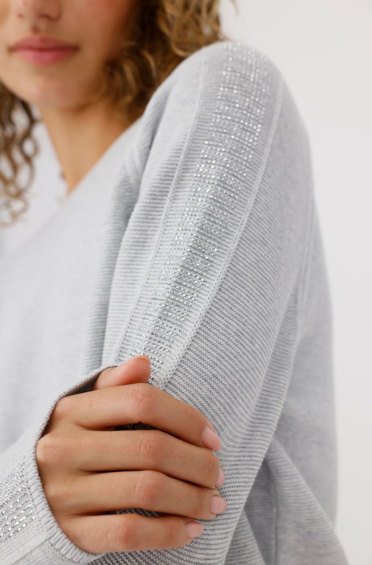 Monari Damen Pullover grau