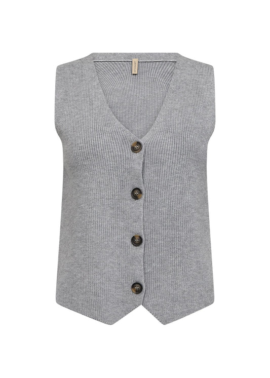 Soyaconcept Damen Weste XXL grau