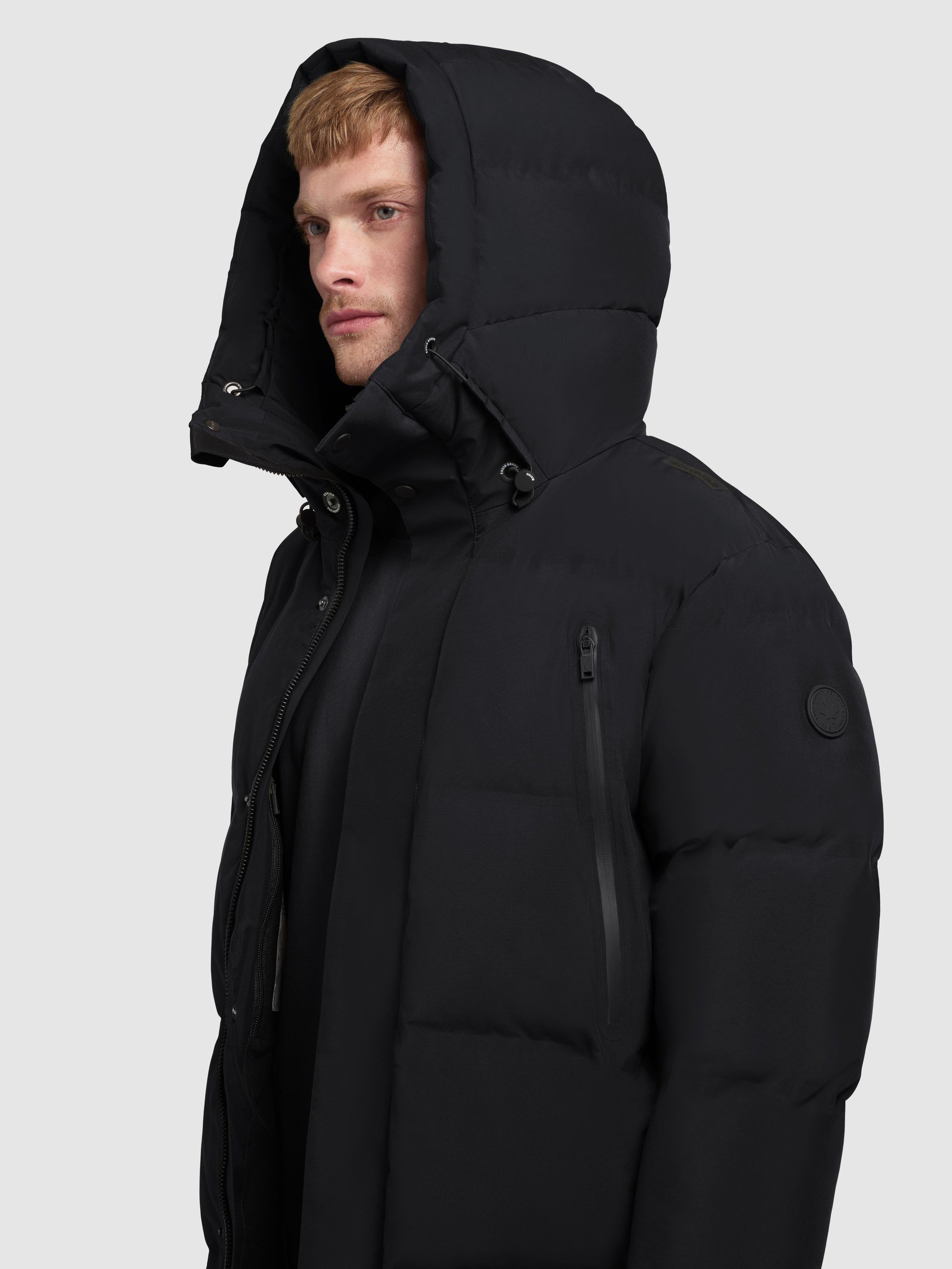 khujo Herren Mantel MORSE2 schwarz