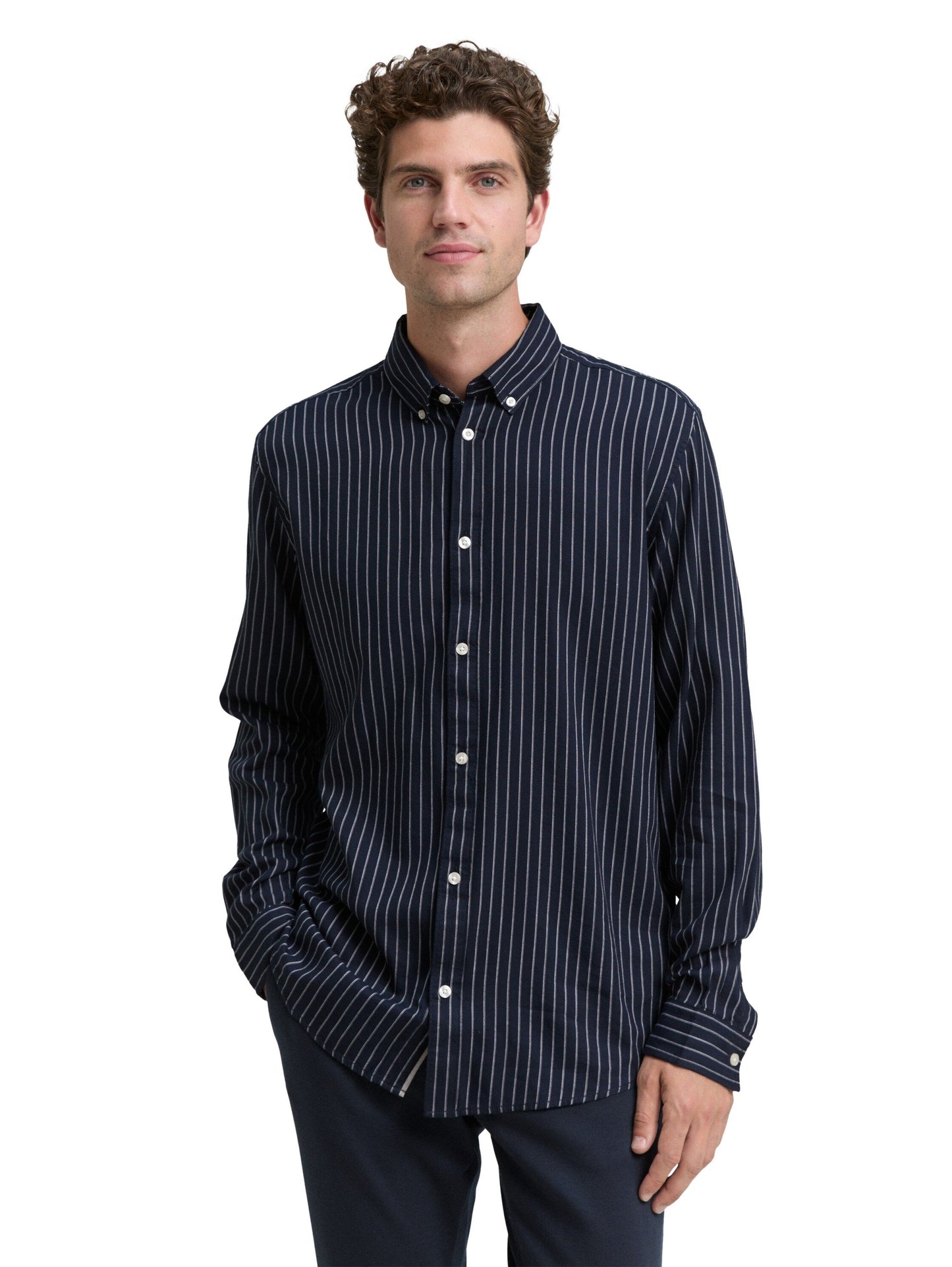 Tom Tailor Herren Hemd blau