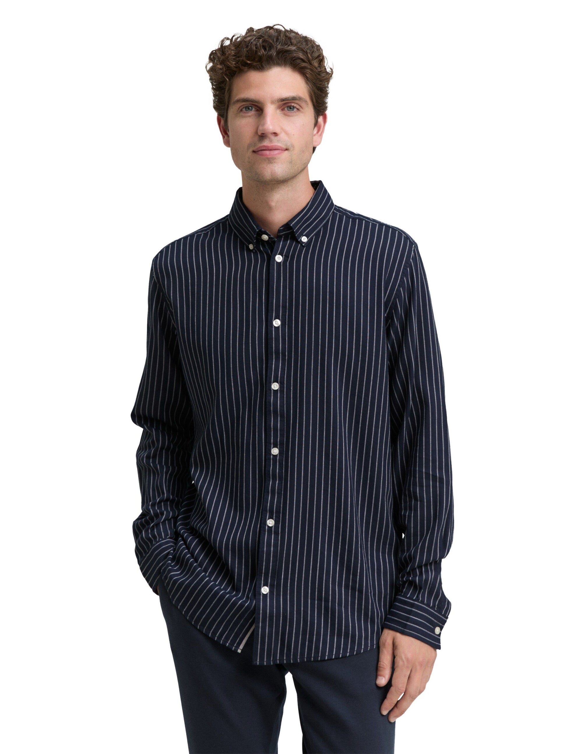 Tom Tailor Herren Hemd blau