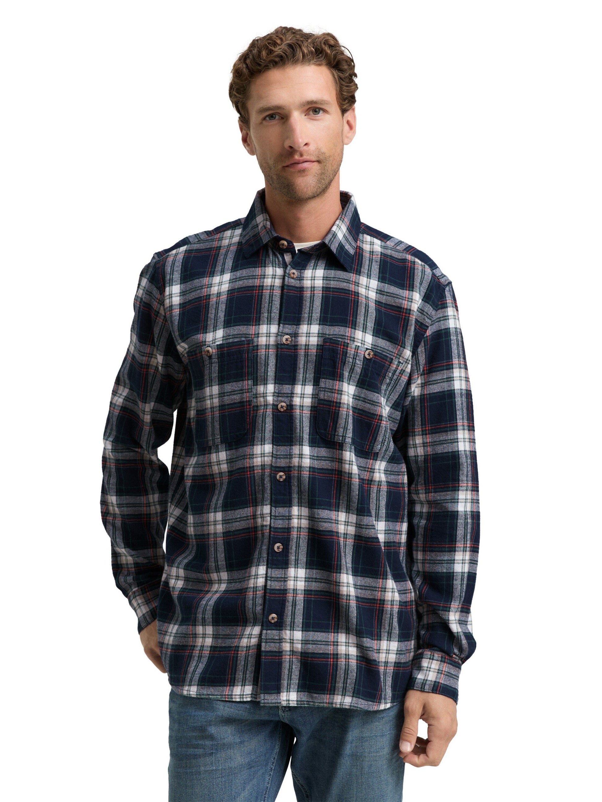 Tom Tailor Herren Hemd blau
