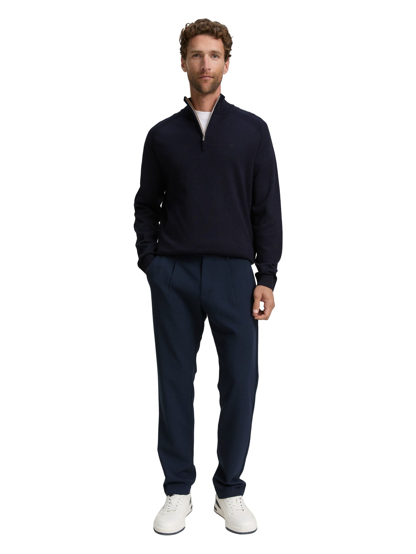 Tom Tailor Herren Pullover blau