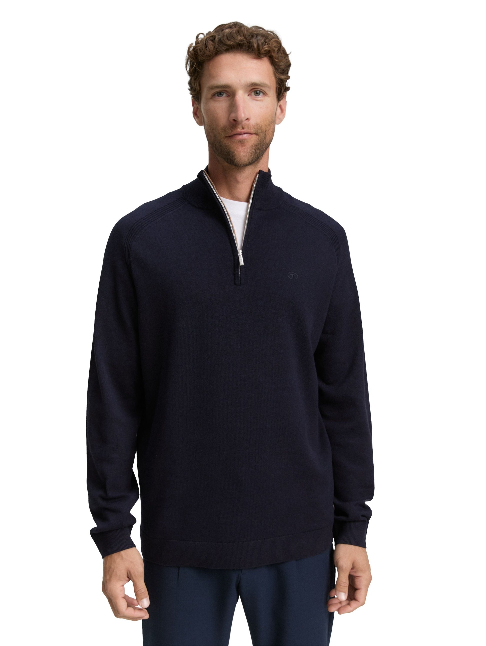 Tom Tailor Herren Pullover blau