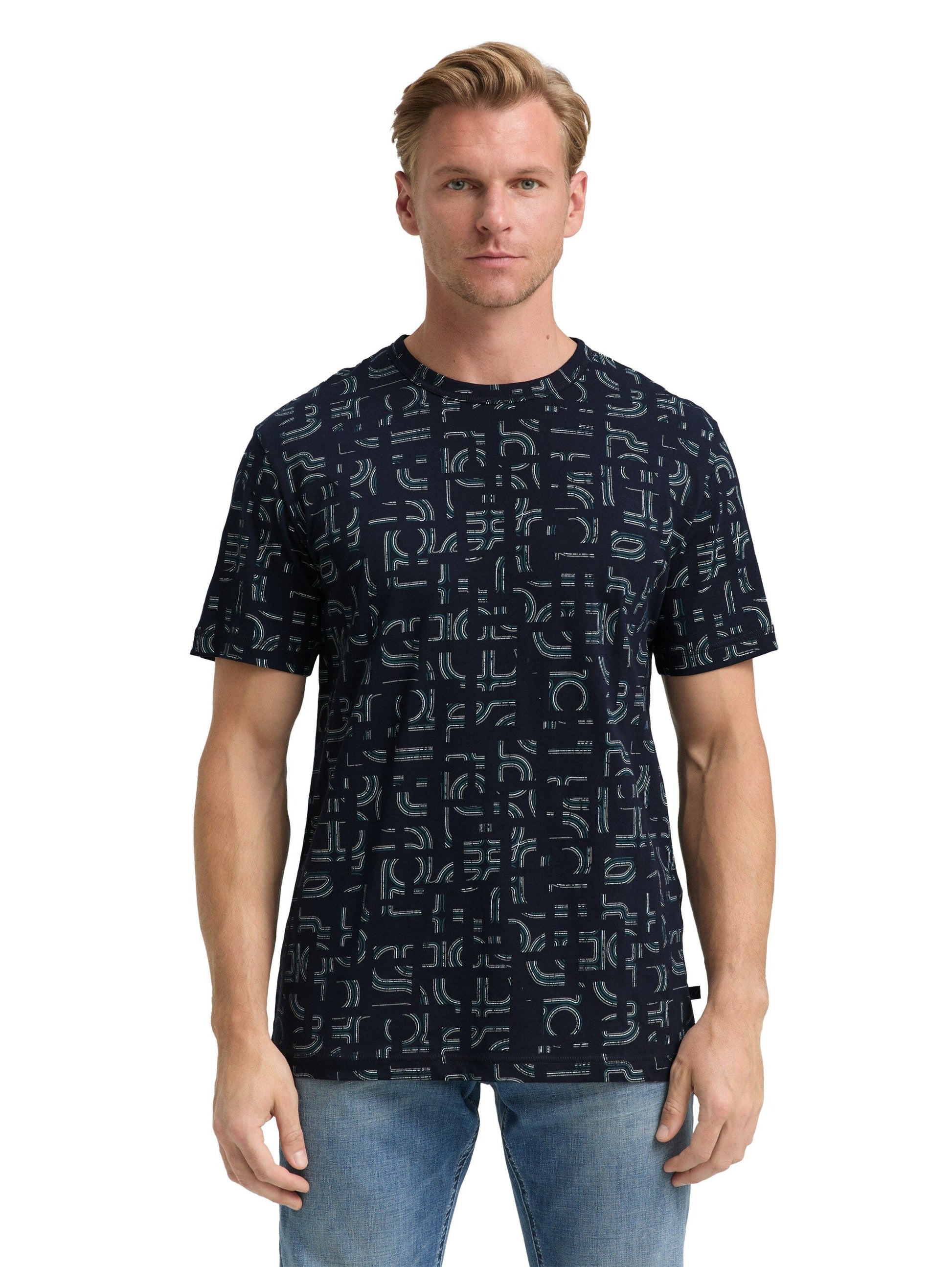 Tom Tailor Herren T-Shirt blau