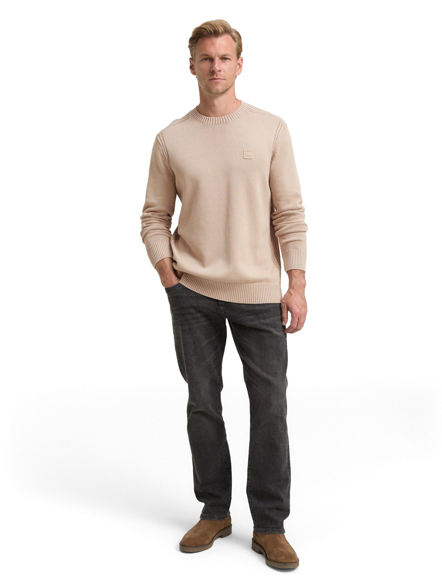 Tom Tailor Herren Pullover braun