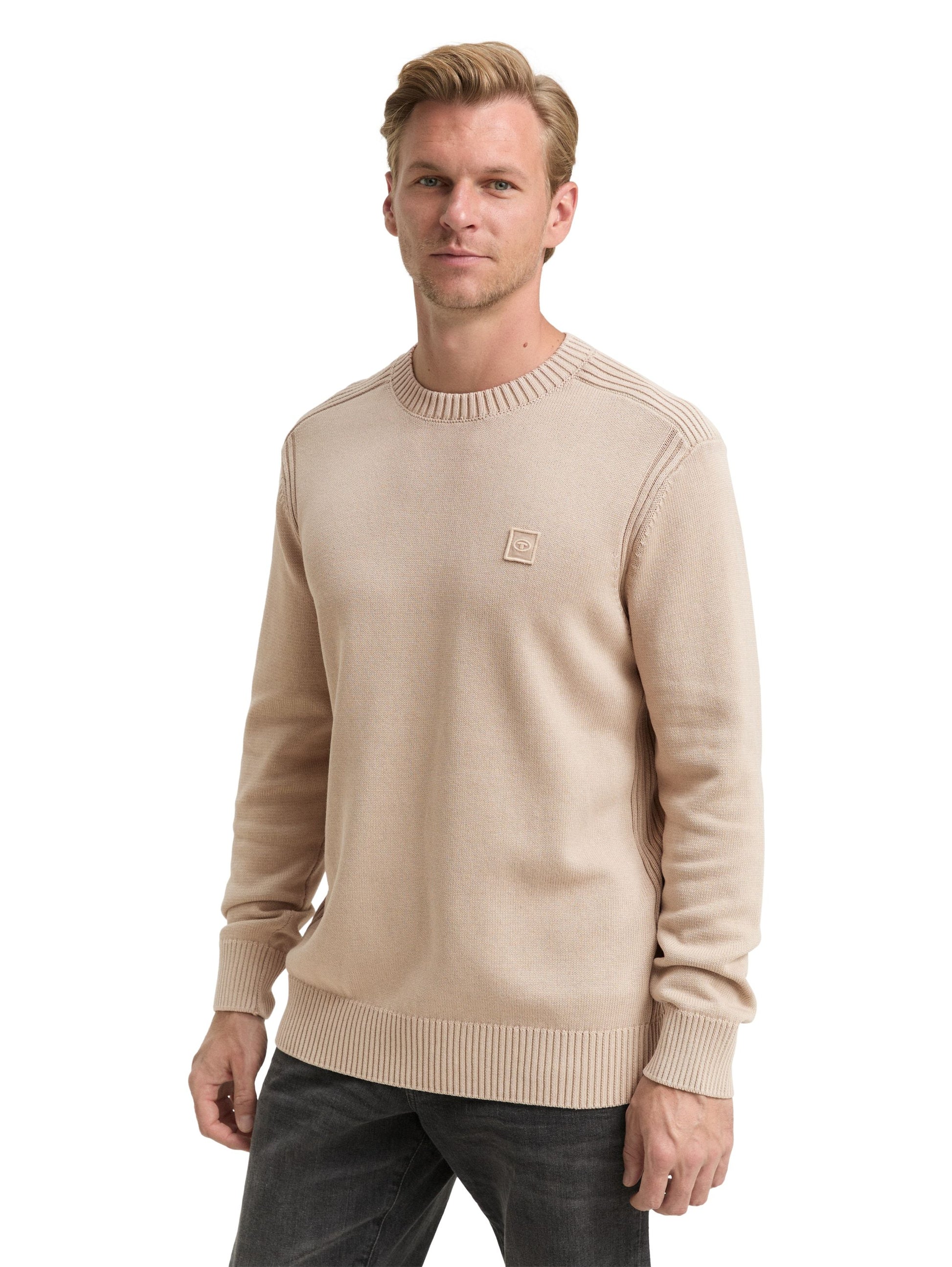 Tom Tailor Herren Pullover braun