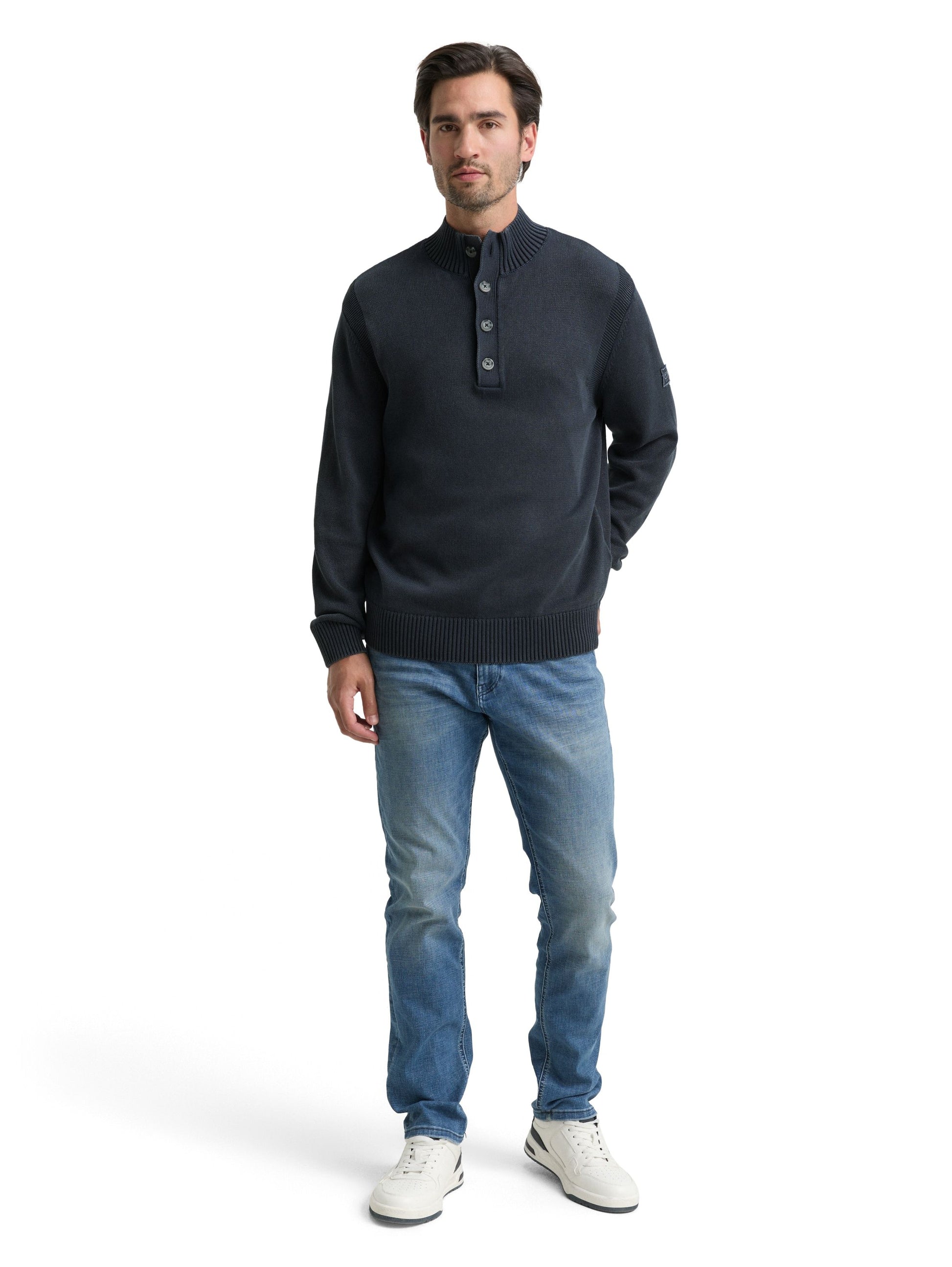 Tom Tailor Herren Pullover blau