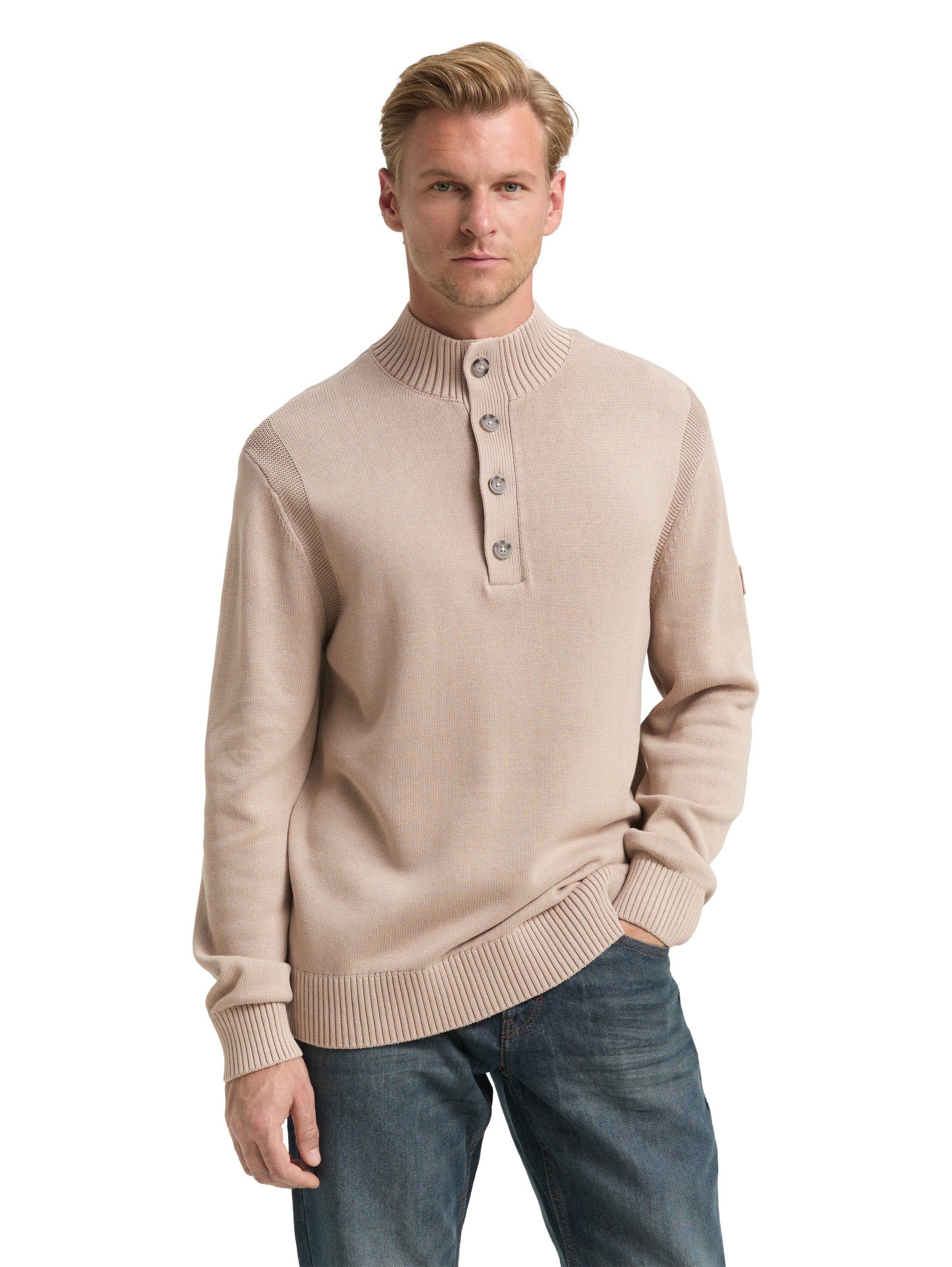 Tom Tailor Herren Pullover braun