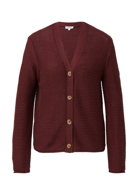 s.Oliver Damen Strickjacke rot