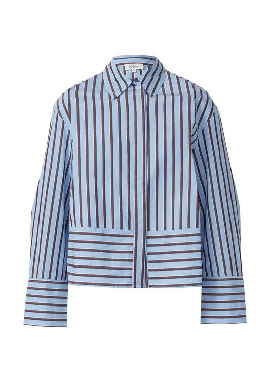 s.Oliver Damen Bluse blau