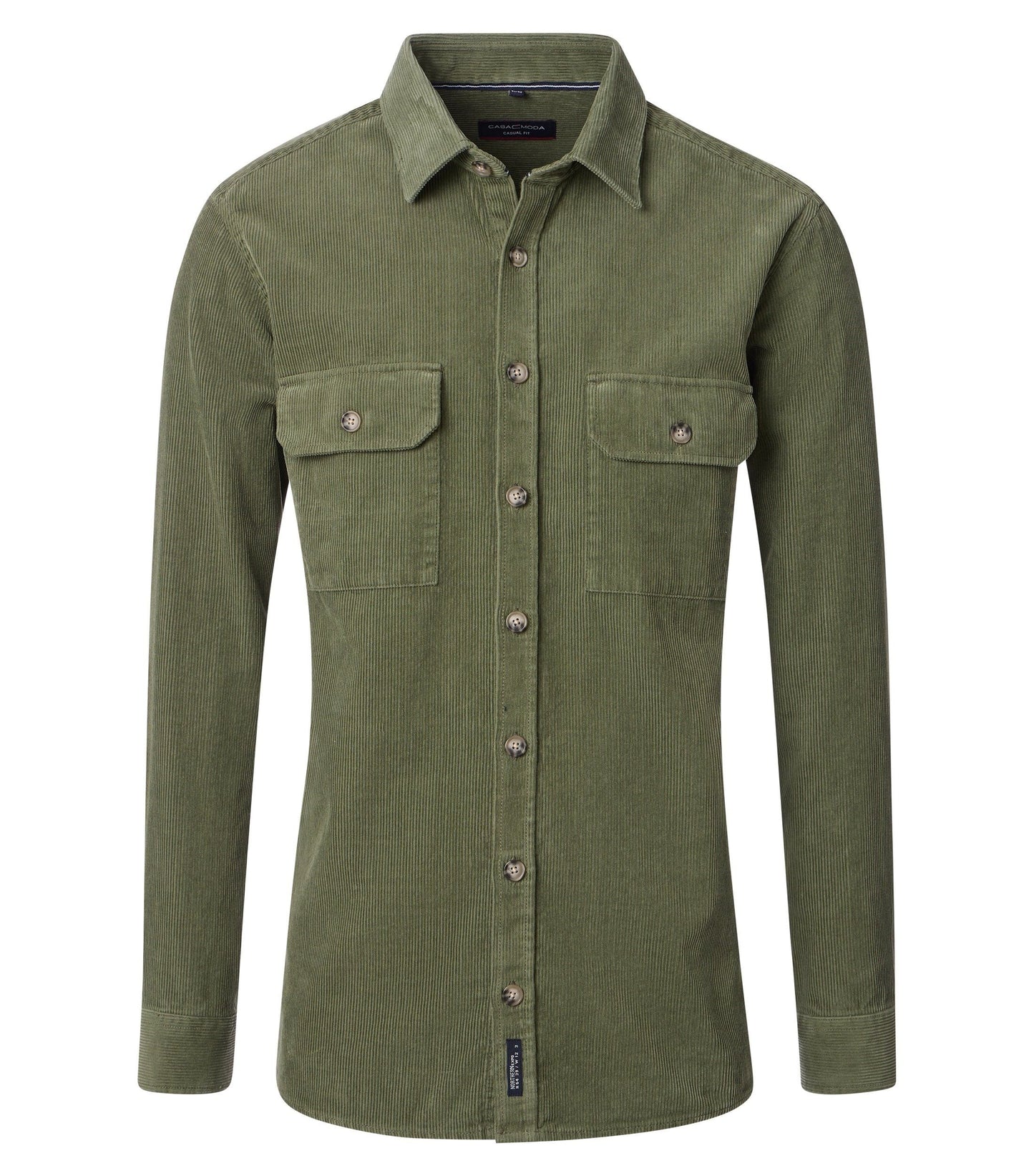 Casa Moda Herren Hemdjacke grün