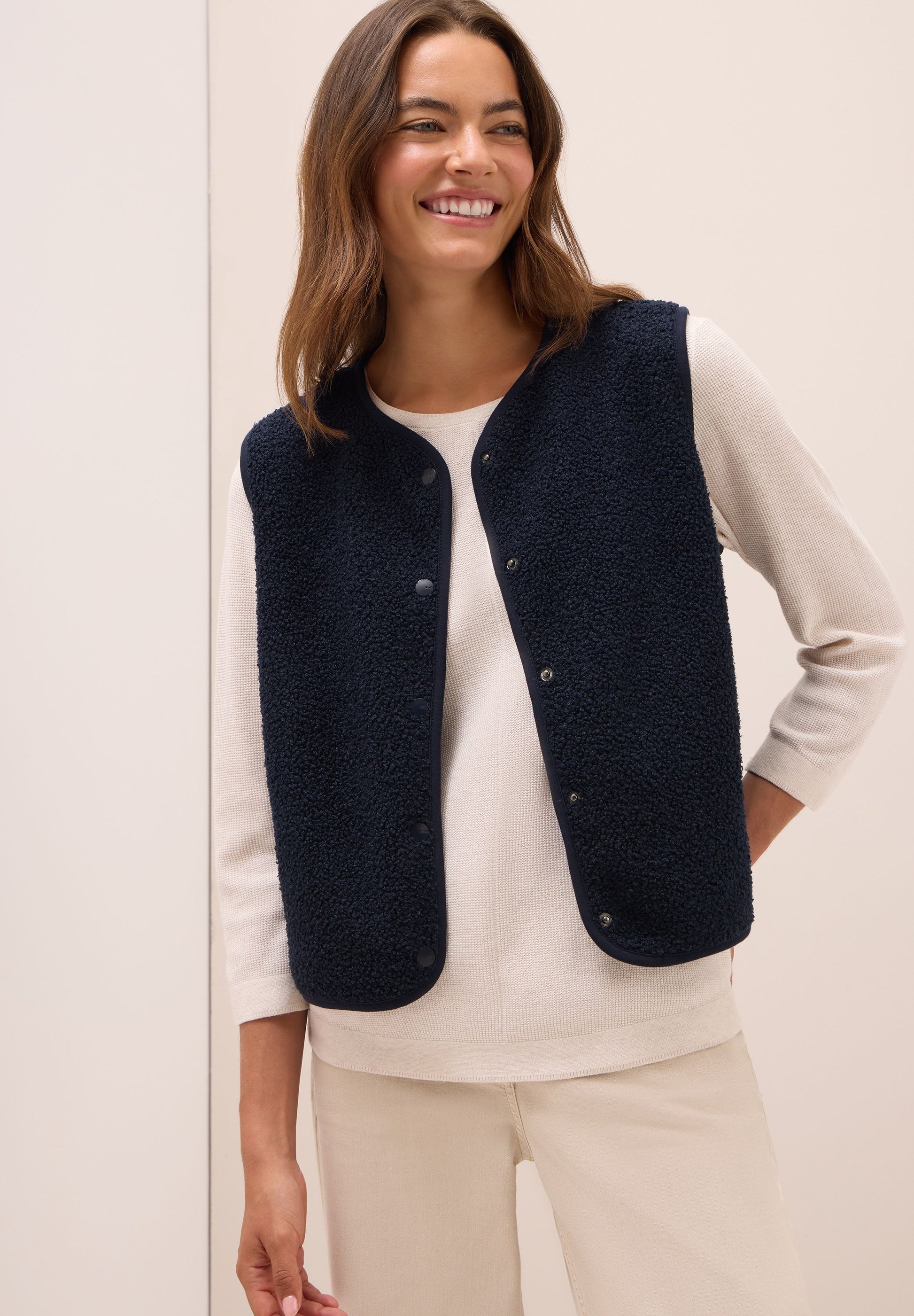 Cecil Damen Weste blau