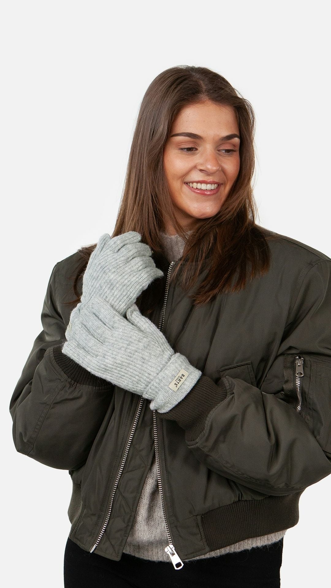 Barts Damen Handschuhe grau