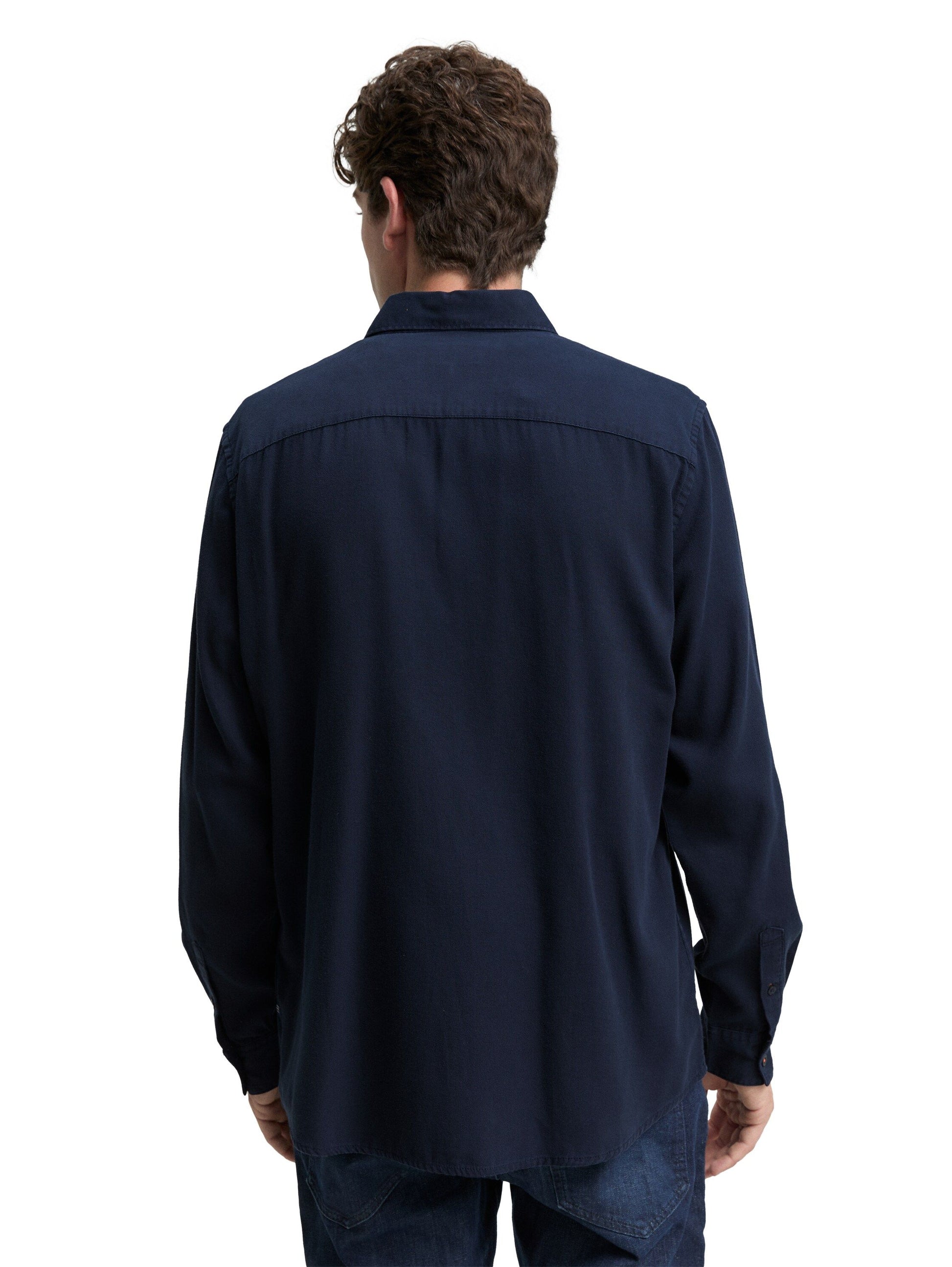 Tom Tailor Herren Hemd blau