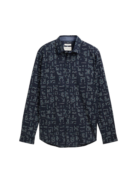 Tom Tailor Herren Hemd blau