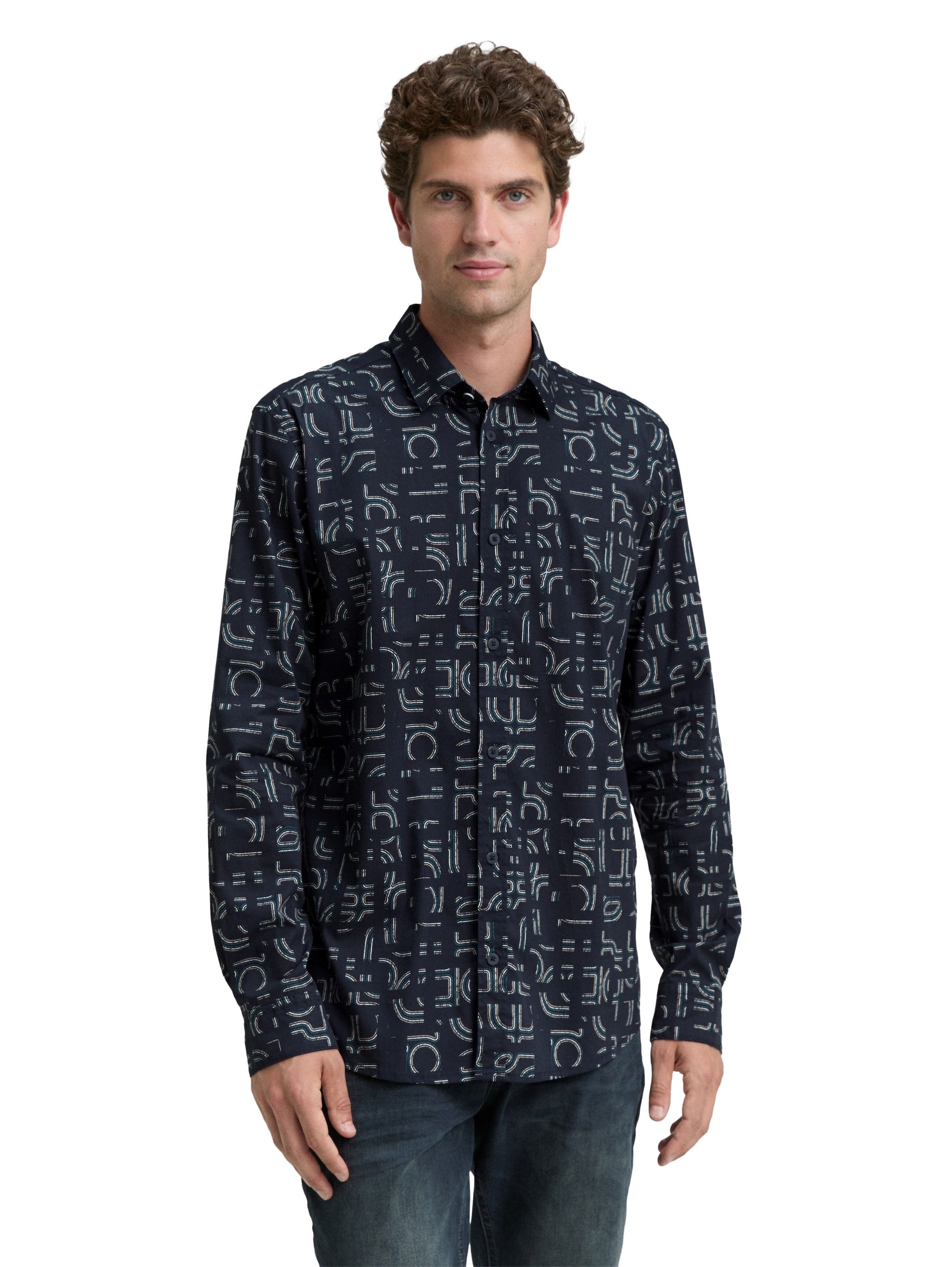Tom Tailor Herren Hemd blau