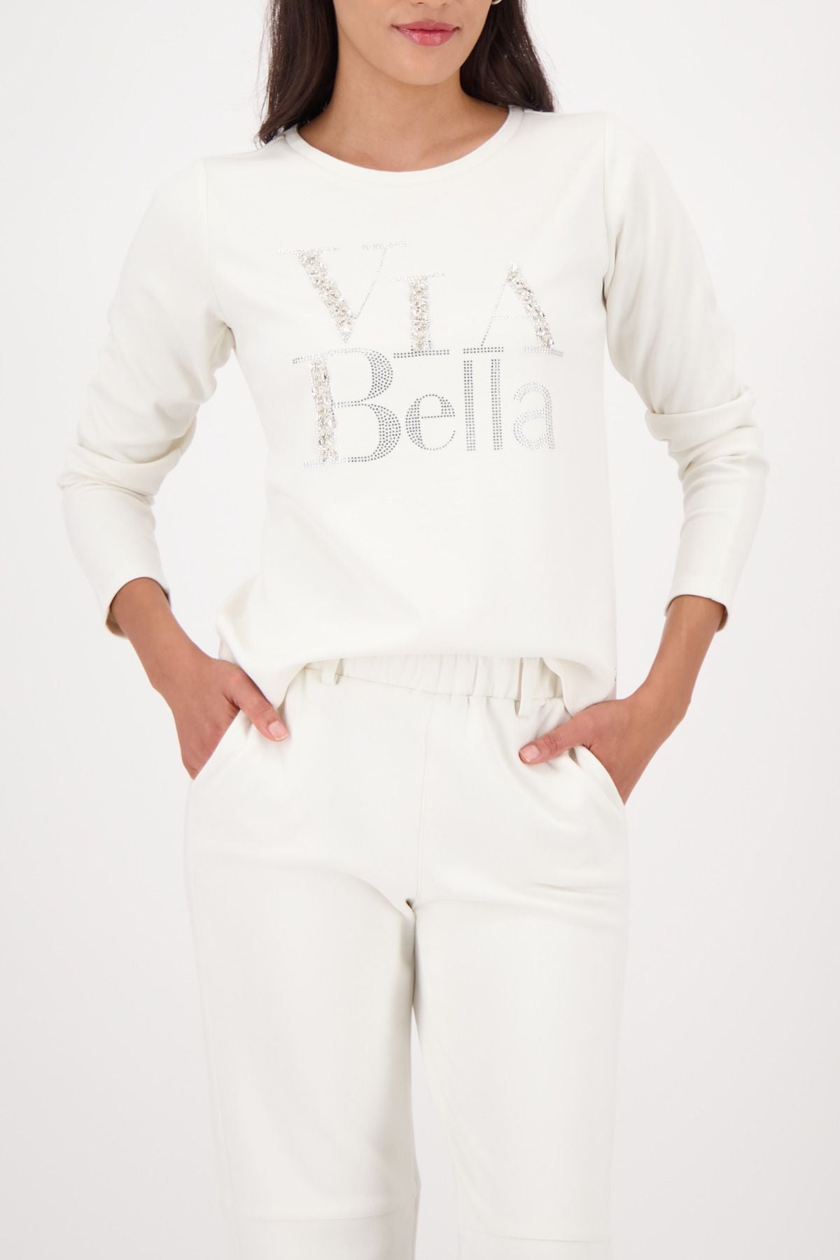 Monari Damen Sweatshirt beige