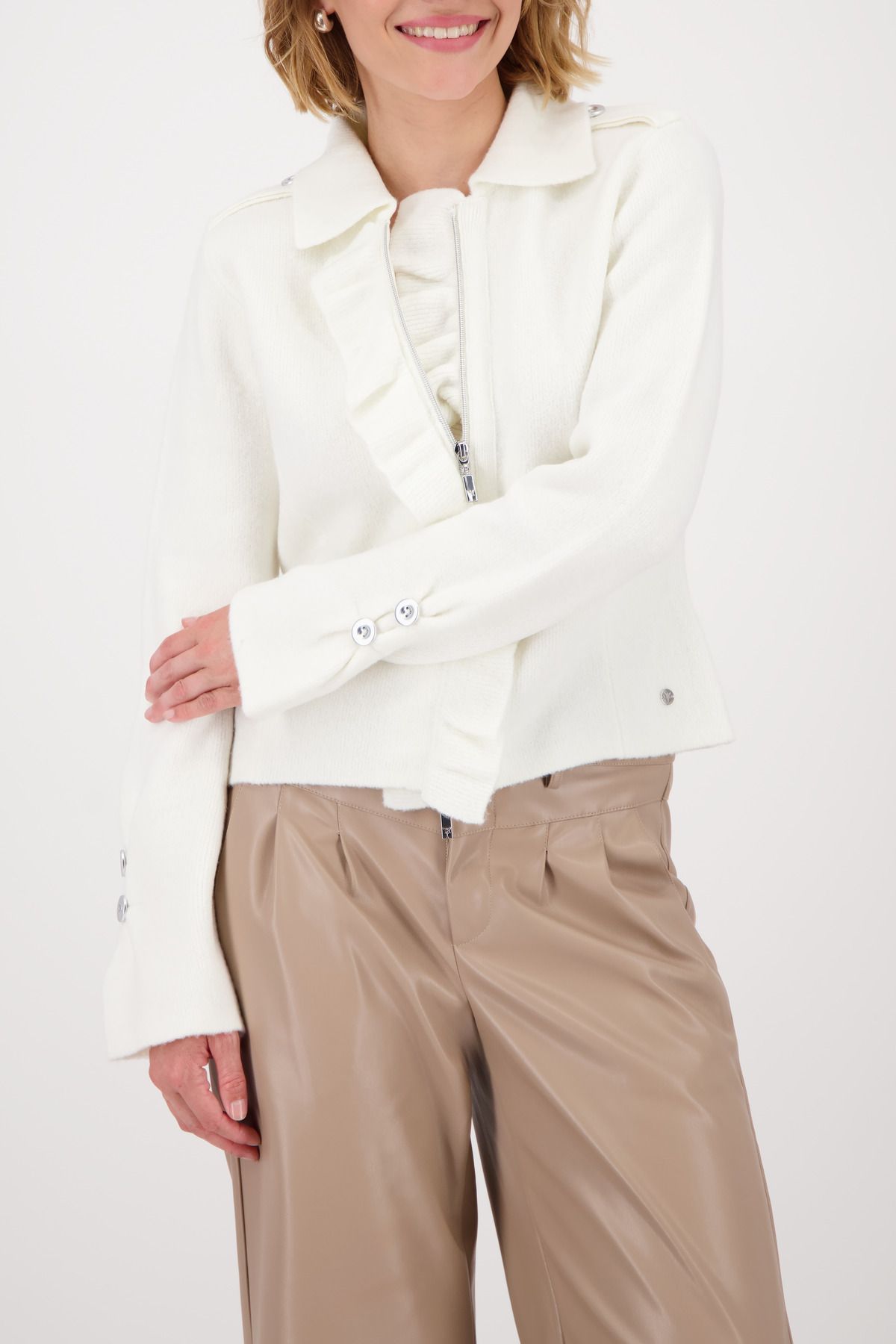 Monari Damen Strickjacke beige