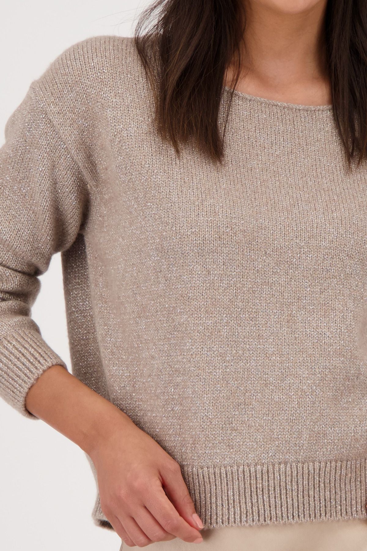 Monari Damen Pullover braun