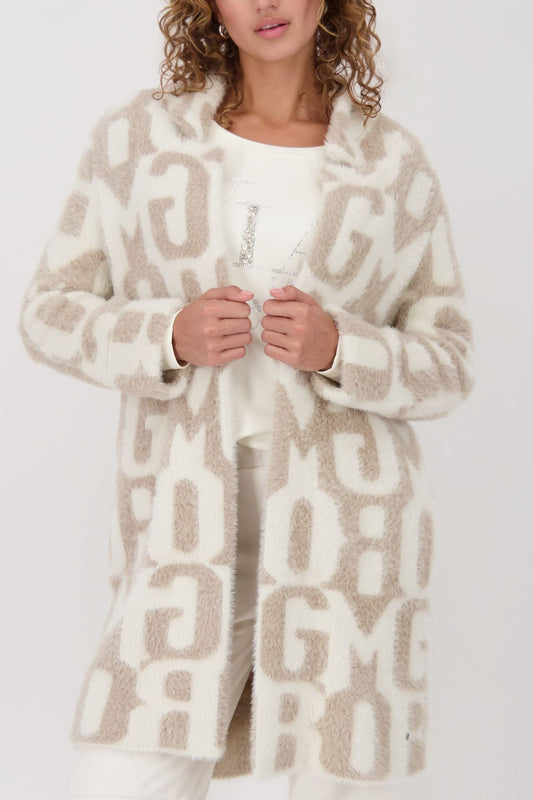 Monari Damen Strickjacke braun