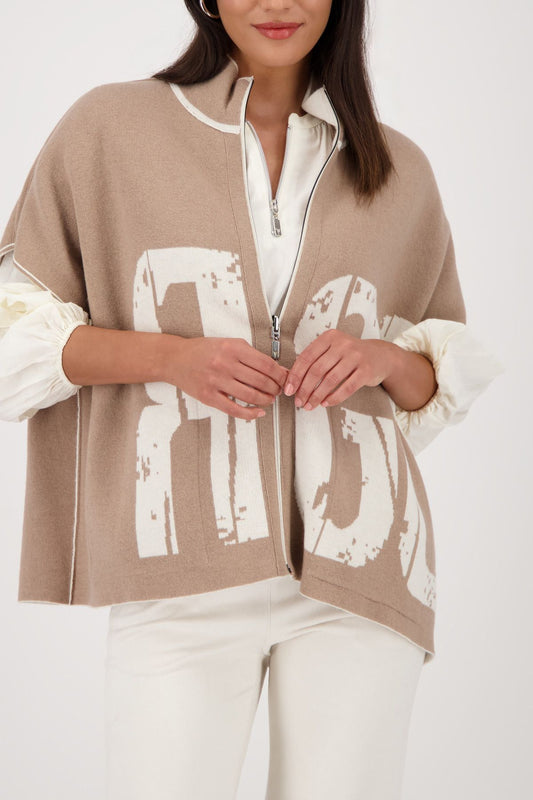 Monari Damen Strickjacke 40 beige