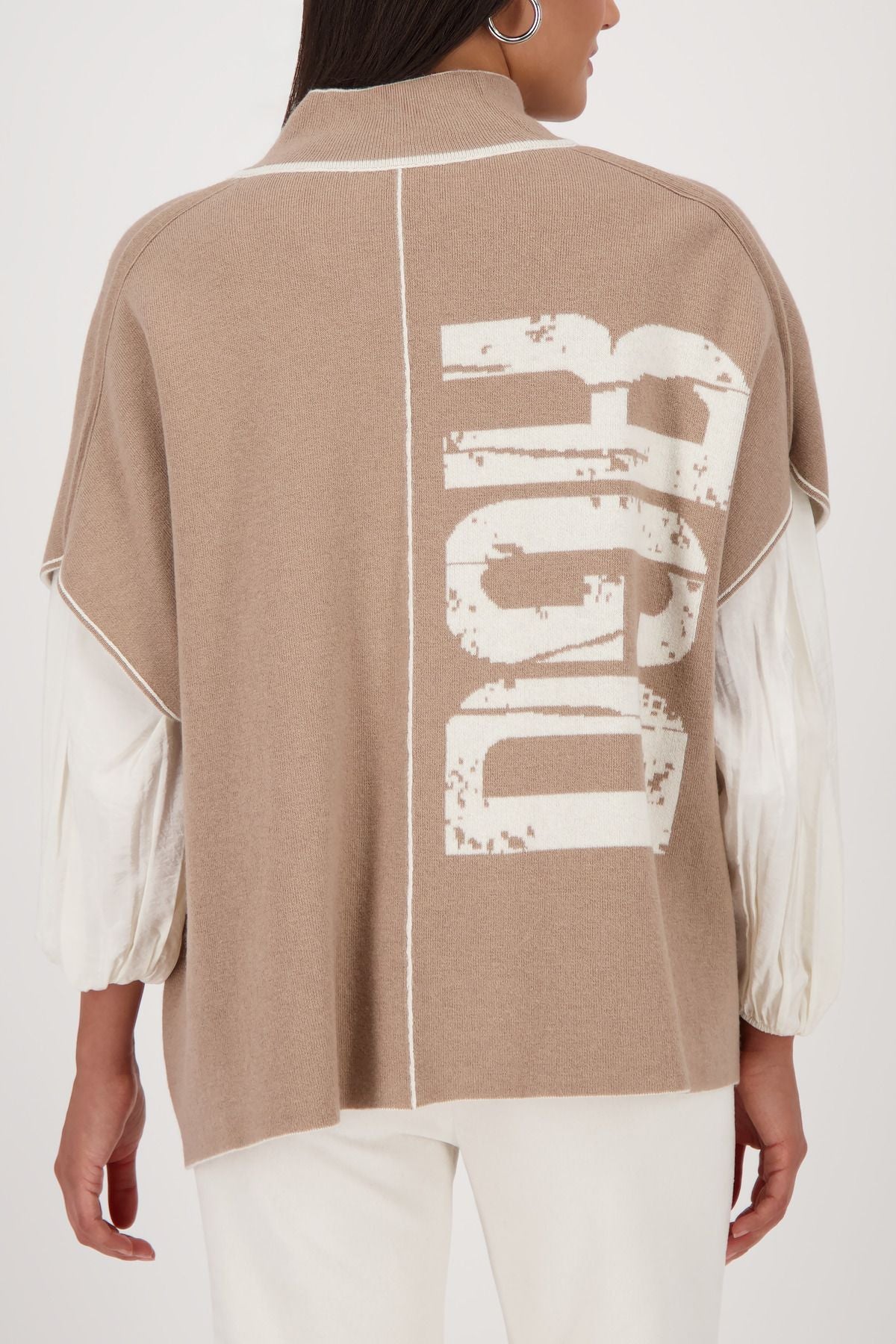 Monari Damen Strickjacke beige