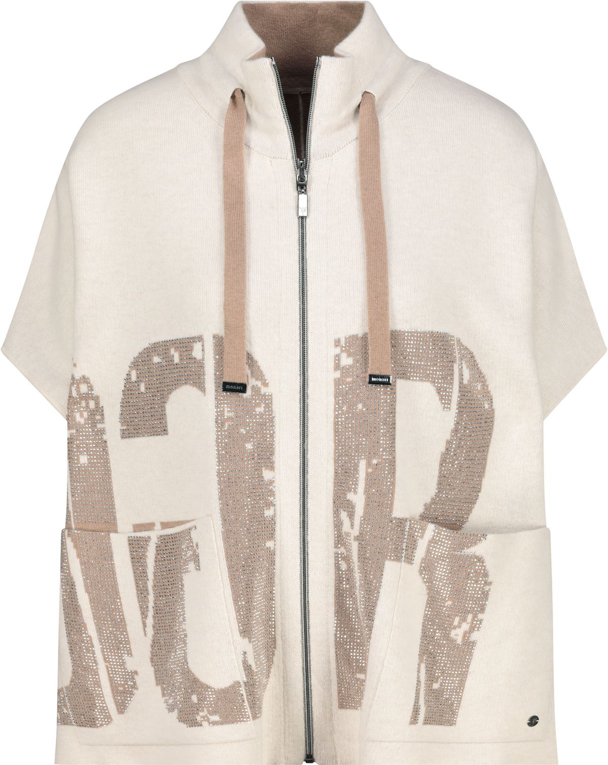 Monari Damen Strickjacke beige