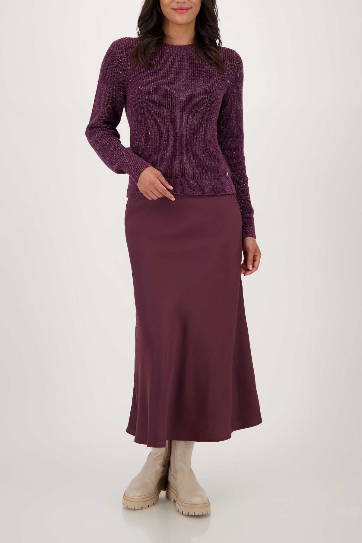 Monari Damen Pullover rot